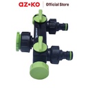 AZKO Yardsmith Konektor Selang Twin Splitter 3/4 Inci - Hijau