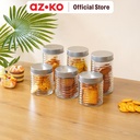 AZKO Kris Set 6 Pcs Stoples Kaca Screw Lid