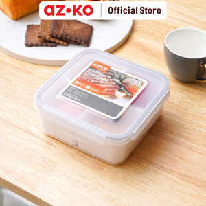 AZKO Kris 1.1 ltr Wadah Makanan 4 Sekat Square