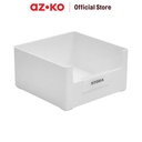 AZKO Stora 14X14X7.5 Cm Kotak Penyimpanan Serbaguna Short - Putih