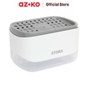 AZKO Stora Dispenser Sabun Cuci Piring Dengan Tempat Spons - Putih
