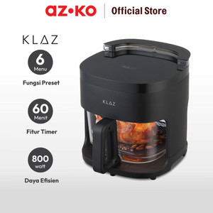 AZKO Klaz 4.2 ltr Air Fryer - Hitam Alat Masak Goreng Pembuat Makanan Penggoreng Tanpa Minyak Elektronik Dapur