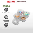 AZKO Stora 8.3x8.3x4.5 Cm Set 5 Pcs Organizer Laci - Abu-Abu