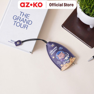 AZKO Ataru Gantungan Kunci Pu Print Pull Out - Biru