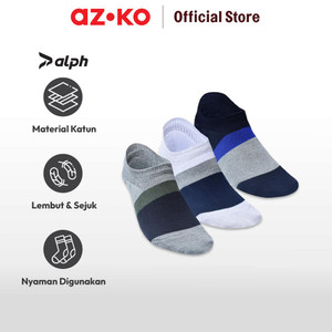 AZKO Alph Set 3 Pasang Kaos Kaki Wanita Value No Show V2