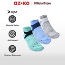 AZKO Alph Set 3 Pasang Kaos Kaki Pria Ankle Premium V2