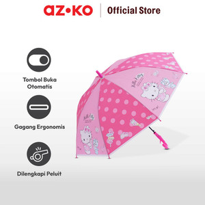 AZKO Hello Kitty 85 Cm Payung Stick Auto Open