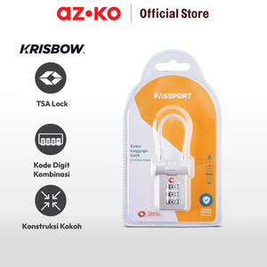 AZKO Passport Gembok Koper Tsa 3 Kombinasi Angka Alloy Tsa2a029