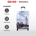 AZKO Passport Ukuran M Sarung Koper Monochrome London