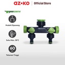 AZKO Yardsmith Konektor Selang Twin Splitter 3/4 Inci - Hijau