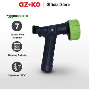 AZKO Yardsmith Kepala Selang Power Spray 7 Pattern - Hijau