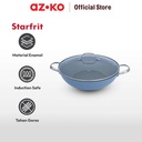 AZKO Starfrit 32 Cm The Rock Wave Wajan Penggorengan - Biru
