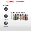 AZKO Kris Set 6 Pcs Stoples Kaca Screw Lid