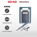 AZKO Kris Set 6 Pcs Pisau Dapur Dengan Talenan - Biru