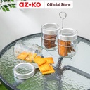 AZKO Kris Set 3 Pcs Stoples Kaca Dengan Rak Metal