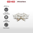 AZKO Delicia Set 7 Pcs Sabinex Penghangat Makanan Dengan Dasar Putar