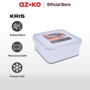 AZKO Kris 1.1 ltr Wadah Makanan 4 Sekat Square