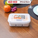 AZKO Kris 1.1 ltr Wadah Makanan 3 Sekat Rectangular