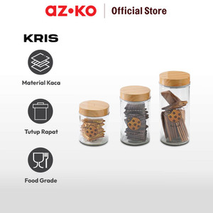 AZKO Kris Set 3 Pcs Stoples Kaca Chocolate Chip