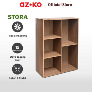 AZKO Stora Rak Penyimpanan 5 Tingkat - Cokelat
