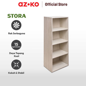 AZKO Stora Rak Penyimpanan 4 Tingkat - Putih