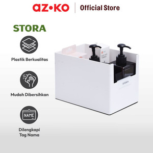 AZKO Stora 21X14X15 Cm Kotak Penyimpanan High - Putih