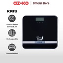 AZKO Kris Timbangan Badan Digital Body Fat Hydration Rechargeable - Hitam