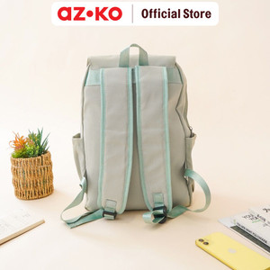 AZKO Ataru Tas Ransel Dengan Clip Nylon - Abu-Abu