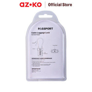 AZKO Passport Gembok Koper Tsa 3 Kombinasi Angka Alloy Tsa2a029