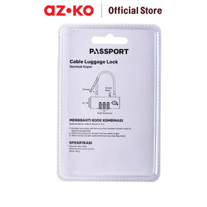 AZKO Passport Gembok Koper Tsa 3 Kombinasi Angka Rectangle Tsa13223