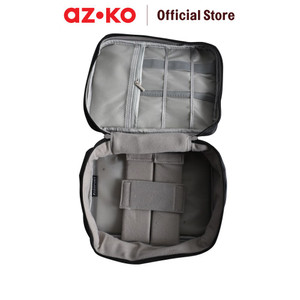 AZKO Passport Tas Organizer Peralatan Elektronik - Hitam