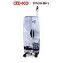 AZKO Passport Ukuran M Sarung Koper Monochrome London