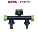 AZKO Yardsmith Konektor Selang Twin Splitter 3/4 Inci - Hijau