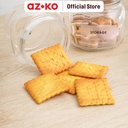 AZKO Kris Set 3 Pcs Stoples Kaca Dengan Tutup Kayu