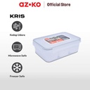 AZKO Kris 1.1 ltr Wadah Makanan 3 Sekat Rectangular
