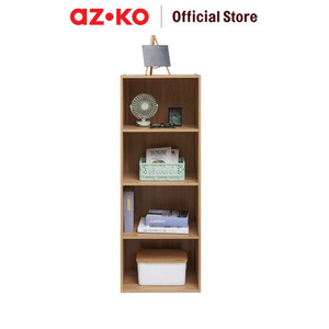 AZKO Stora Rak Penyimpanan 4 Tingkat - Cokelat