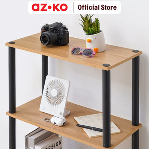 AZKO Stora 75 Cm Rak Penyimpanan 3 Tingkat Kayu