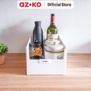 AZKO Stora 35X21X15 Cm Kotak Penyimpanan Serbaguna - Putih