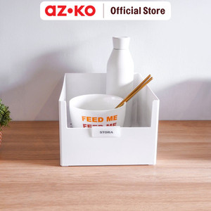 AZKO Stora 28X21X15 Cm Kotak Penyimpanan Serbaguna - Putih