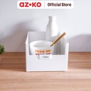 AZKO Stora 28X21X15 Cm Kotak Penyimpanan Serbaguna - Putih