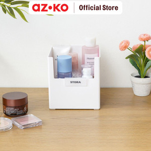 AZKO Stora 14X14X15 Cm Kotak Penyimpanan Serbaguna - Putih