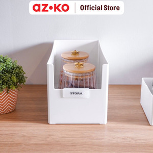 AZKO Stora 28X14X15 Cm Kotak Penyimpanan Serbaguna Large - Putih