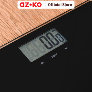 AZKO Kris Timbangan Badan Digital Body Fat Hydration Rechargeable - Hitam