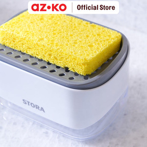 AZKO Stora Dispenser Sabun Cuci Piring Dengan Tempat Spons - Putih
