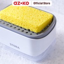 AZKO Stora Dispenser Sabun Cuci Piring Dengan Tempat Spons - Putih