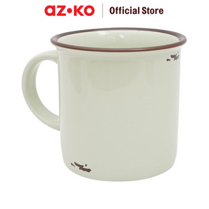 AZKO Pendopo 300 ml Mug Porselen Vintage - Ivory