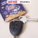AZKO Ataru Gantungan Kunci Pu Print Pull Out - Biru