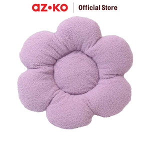 AZKO Ataru Bantal Sofa Flat Flower - Ungu