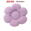 AZKO Ataru Bantal Sofa Flat Flower - Ungu