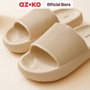 AZKO Ataru Ukuran 39-40 Sandal Thick Slides Rubber - Krem Beige